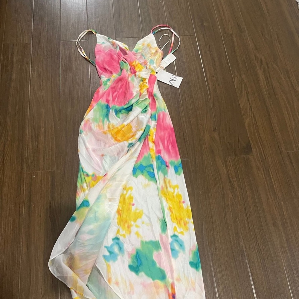 Colorful Watercolor Maxi Dress - Picture 11 of 12